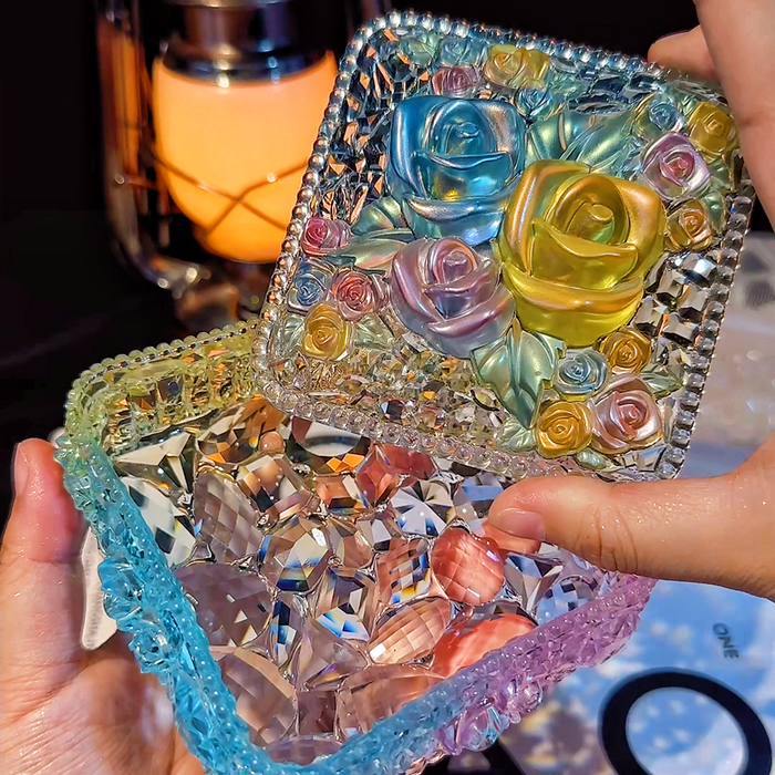 Handmade Silicone Rose Box Resin Mold