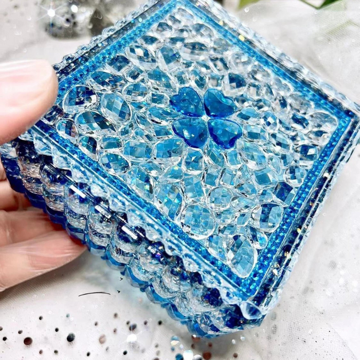 Handmade Square Large Diamond Storage Box Resin Molds