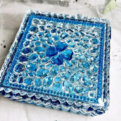 Handmade Square Large Diamond Storage Box Resin Molds