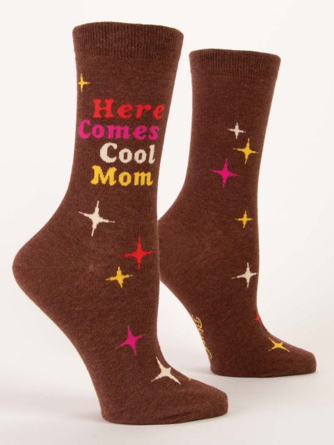 Here Comes Cool Mom Crew Socks - Ali's Wagon