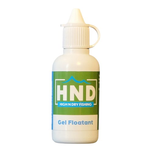 High N Dry Gel Floatant bottle designed for precise fly dressing used in fly tying and fly fishing at Freestone Fly Shop