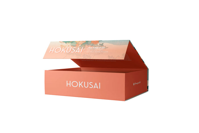 Hokusai 120-Piece Double-Sided Jigsaw Puzzle Set