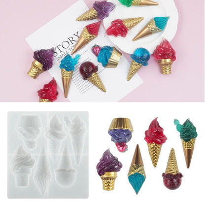 Ice Cream Ornament Resin Mold