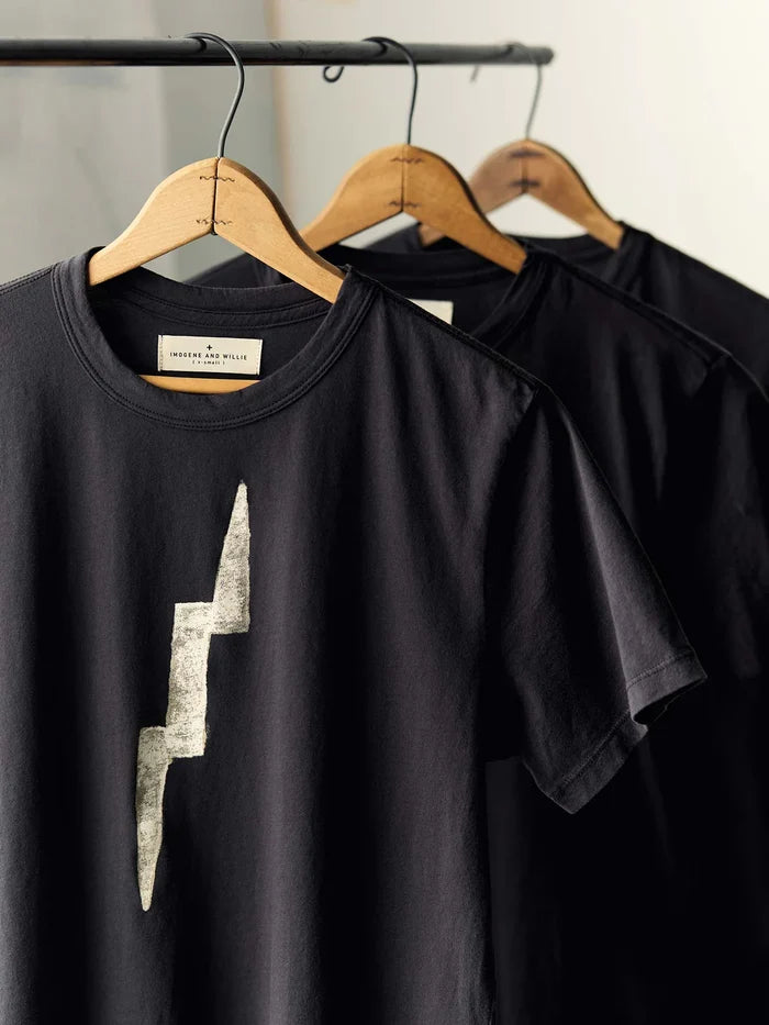 imogene + willie - the "bolt" tee - Black