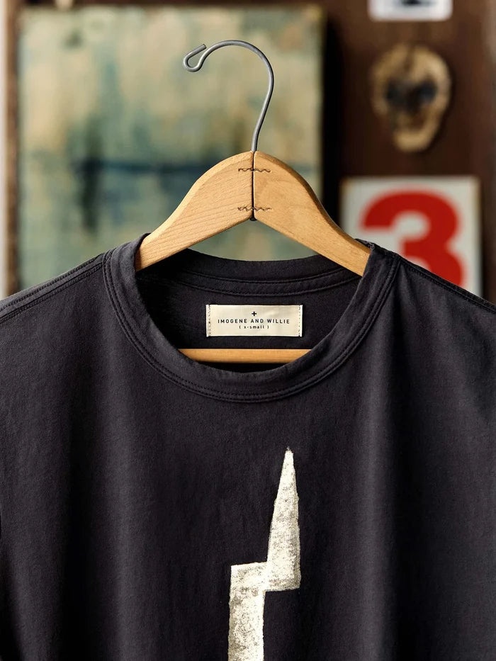 imogene + willie - the "bolt" tee - Black