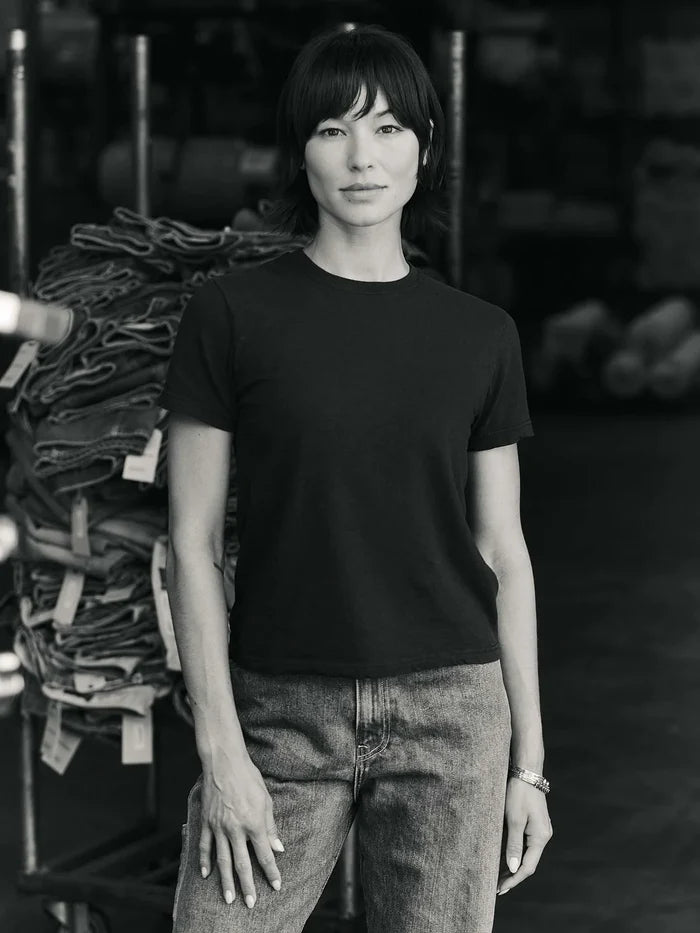 imogene + willie - the cotton project tee - Faded Black