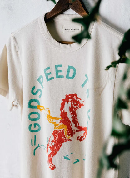 imogene + willie - the "godspeed" tee - Vintage White