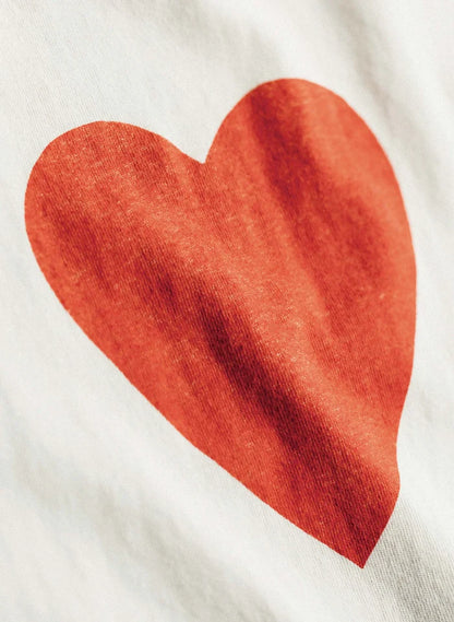 imogene + willie - the "heart" tee - Vintage White