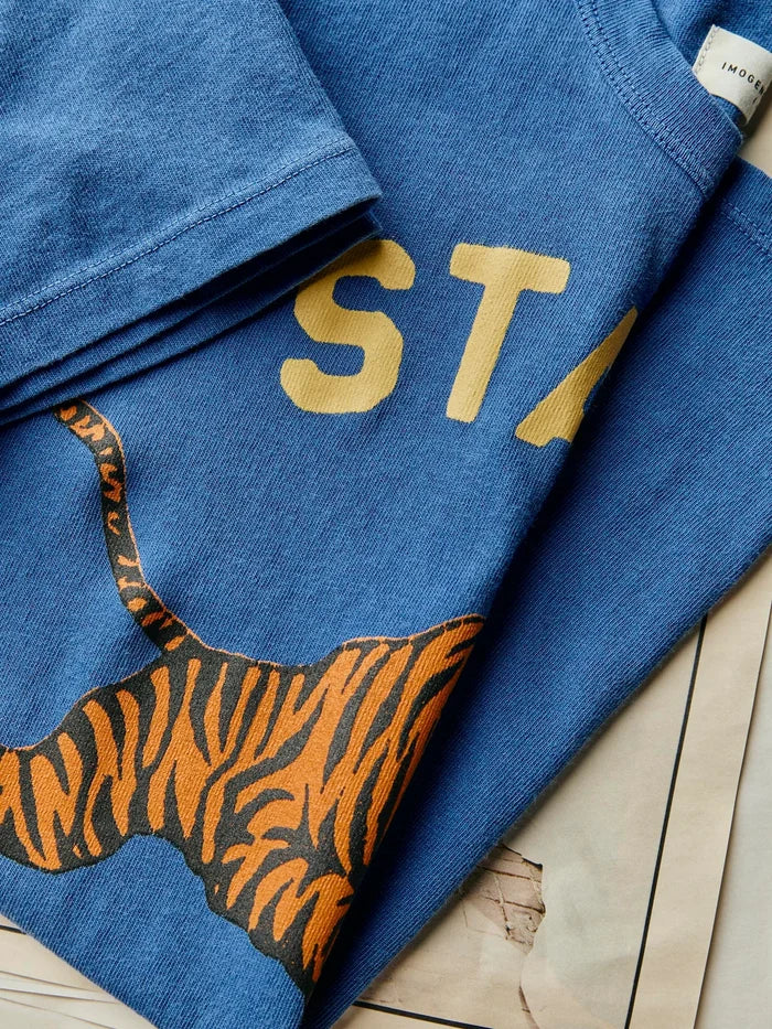 imogene + willie - the "state"  tee - Washed Blue