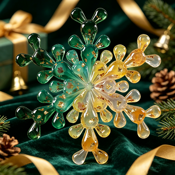 IntoResin Large Handmade Snowflake Mold Snowflake Ornaments