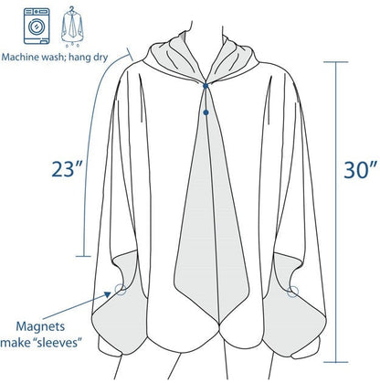 Kandinsky Circles in A Circle Reversible Rain Cape