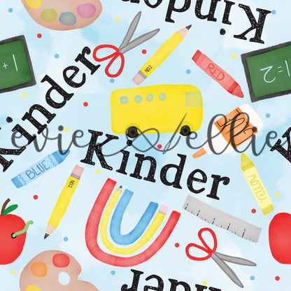 Kinder School Supplies-- Multiple Colors