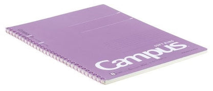 Kokuyo Campus Soft Ring Notebook | B5 - 40 Sheets - 6mm Dotted Line | Purple