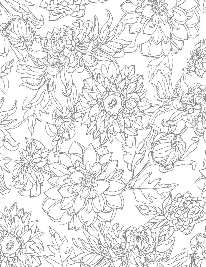 Kristy's Fall Cutting Garden: A Watercoloring Book