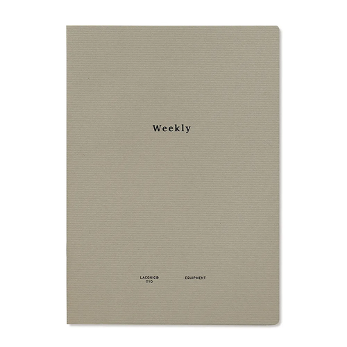 Laconic Style Notebook - Weekly