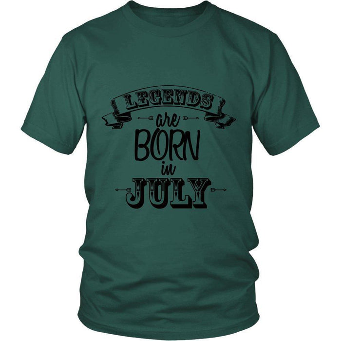 'Legends are Born in July' Unisex Shirt B-KaboodleWorld