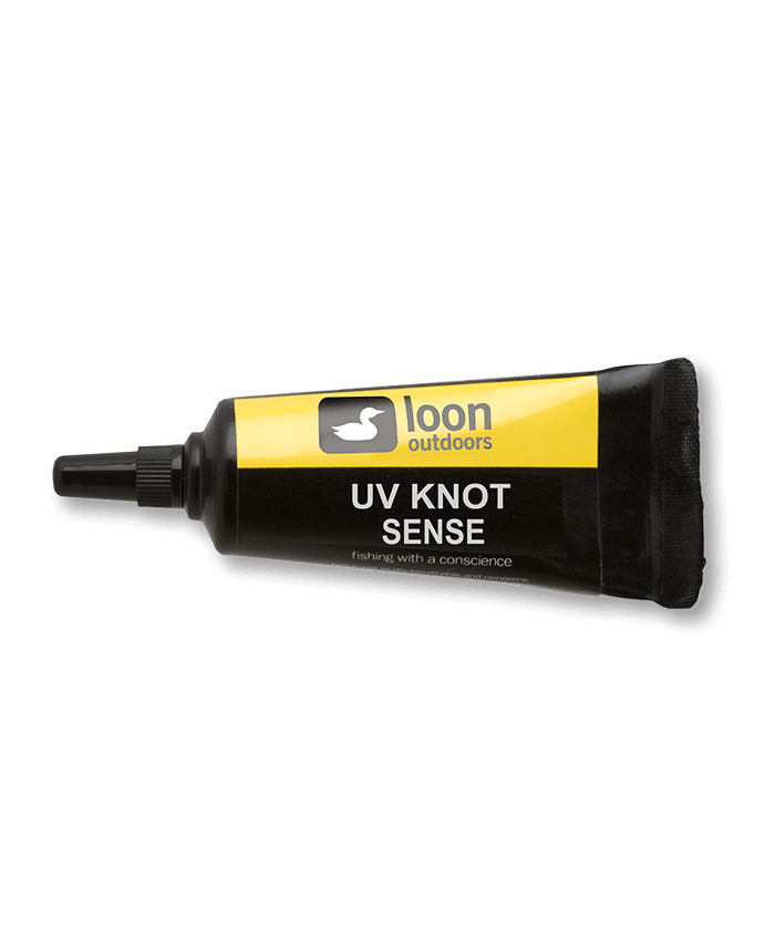 Loon Uv Knot Sense tube for strengthening and smoothing fishing knots with UV curing at Freestone Fly Shop