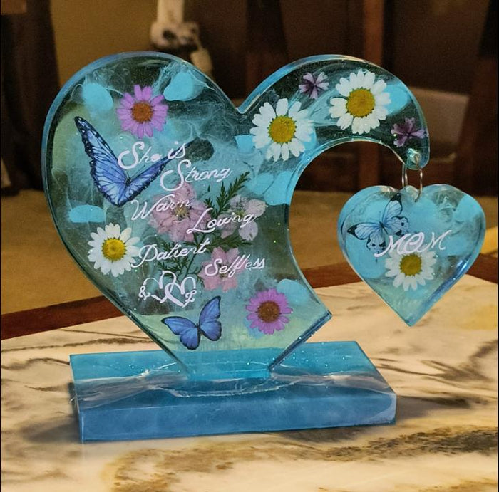 Love Patchwork Photo Frame Resin Mold