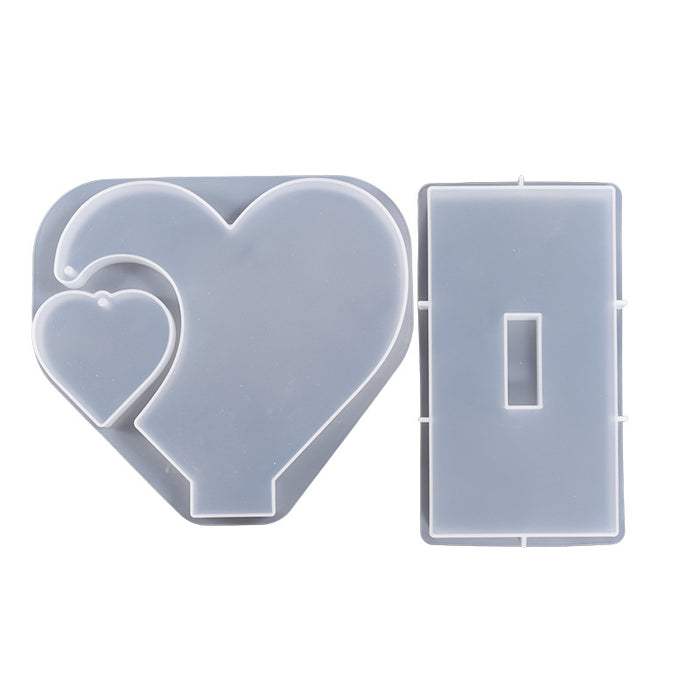 Love Patchwork Photo Frame Resin Mold
