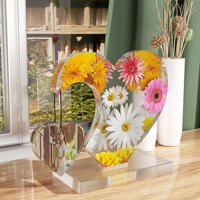 Love Patchwork Photo Frame Resin Mold
