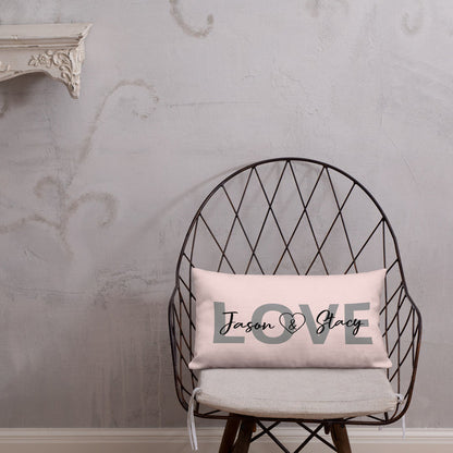 LOVE Personalized Lumbar pillow