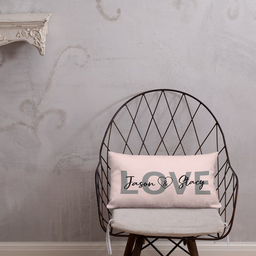 LOVE Personalized Lumbar pillow