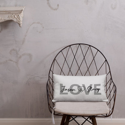 LOVE Personalized Lumbar pillow