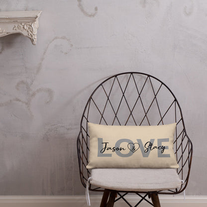 LOVE Personalized Lumbar pillow