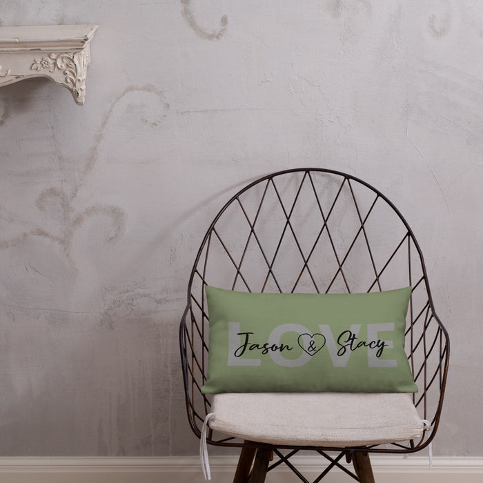 LOVE Personalized Lumbar pillow