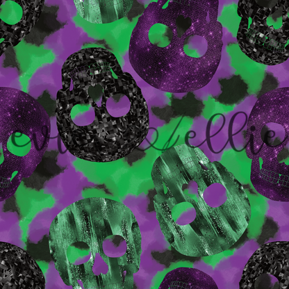 Metallic Skulls -- Multiple Colors