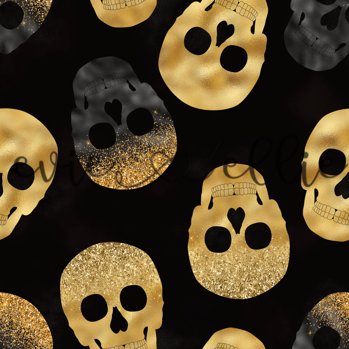 Metallic Skulls -- Multiple Colors