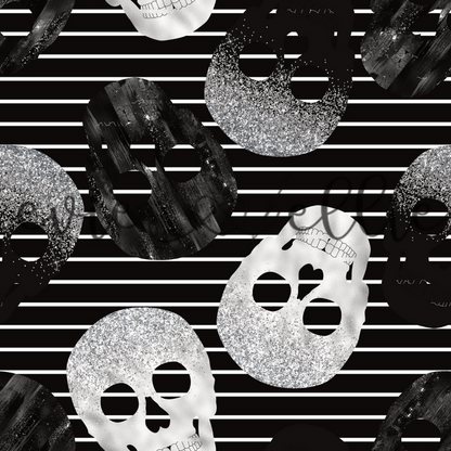 Metallic Skulls -- Multiple Colors