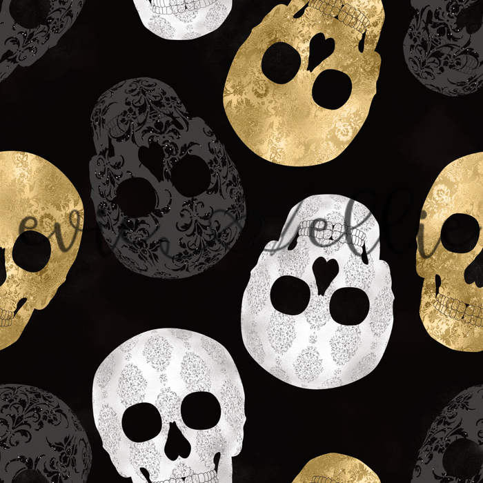 Metallic Skulls -- Multiple Colors
