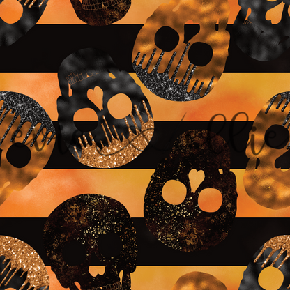 Metallic Skulls -- Multiple Colors