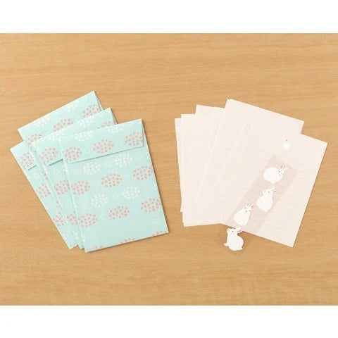 Midori Letter Set with Stickers - Rabbit