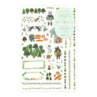 Midori Sticker Collection: Yuru Log - Animal 2 Sheets