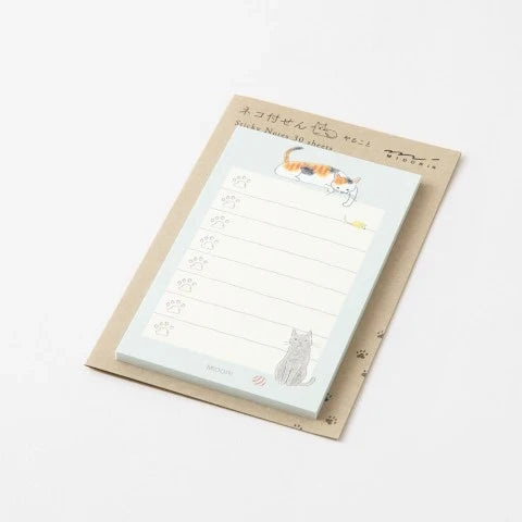 Midori To Do Sticky Notes - Cat
