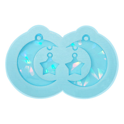 Moon  Star Laser Earrings Silicone Mold
