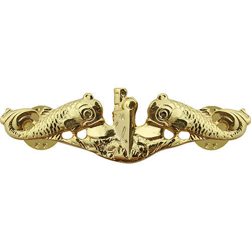 Navy Badge: Submarine Officer - regulation size