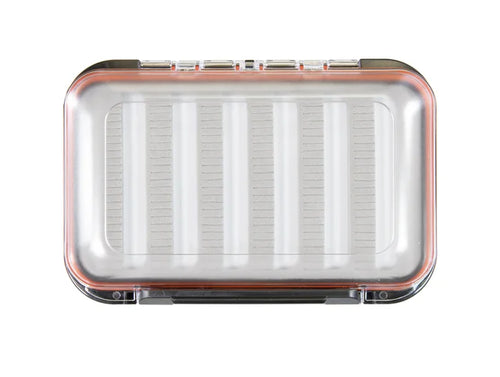 New Phase 1450 Medium Double sided Waterproof Fly Box by New Phase Inc with durable clear ABS plastic at Freestone Fly Shop