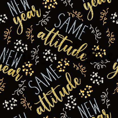 New Year Same Attitude Confetti -- Multiple Colors