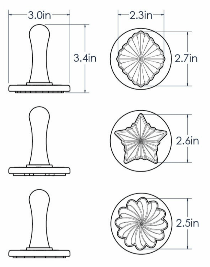 NordicWare Cookie Stamps: Pretty Pleated