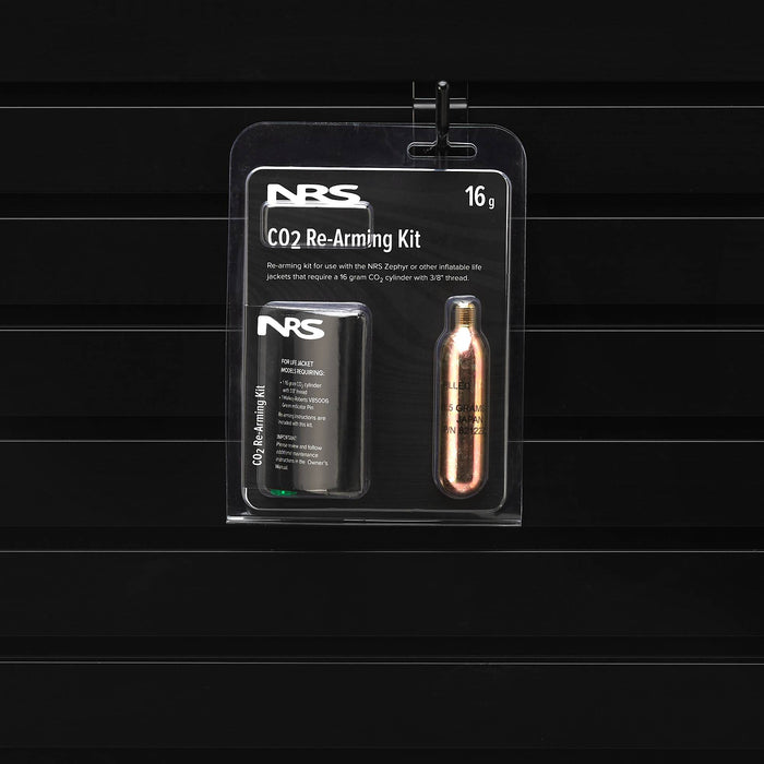NRS 16g CO2 Re-Arming Kit with replacement cartridge and indicator for self-inflating PFDs by NRS at Freestone Fly Shop