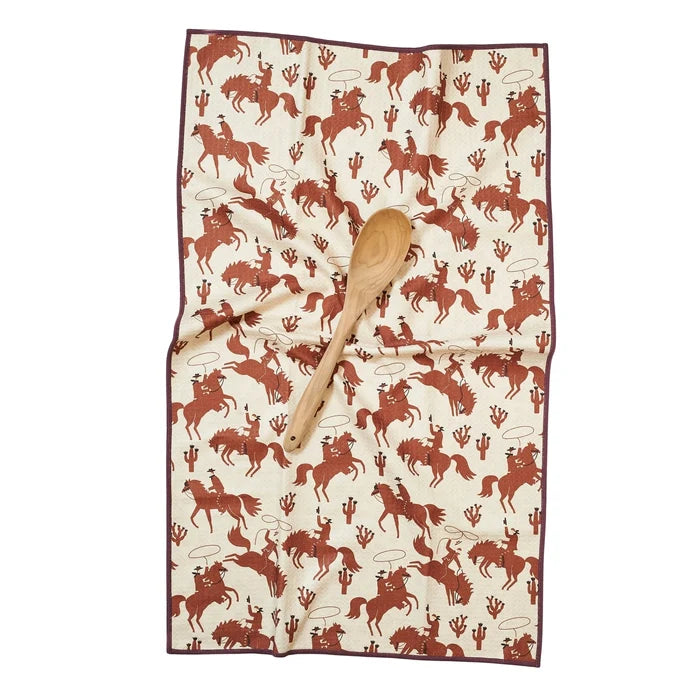 Once Again Home Anywhere Towel, Reversible: Rodeo, Coffee
