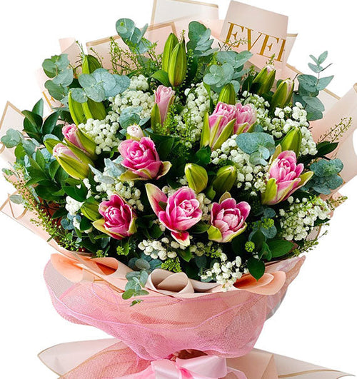 Oriental Lily Bouquet Vietnam