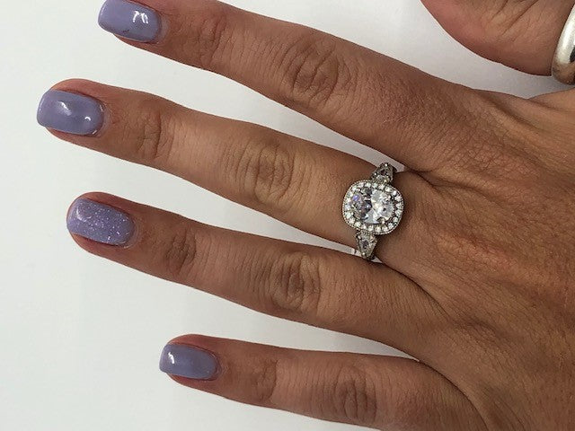 Oval CZ Ring