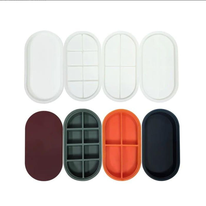 Oval Storage Box Resin Mold Set
