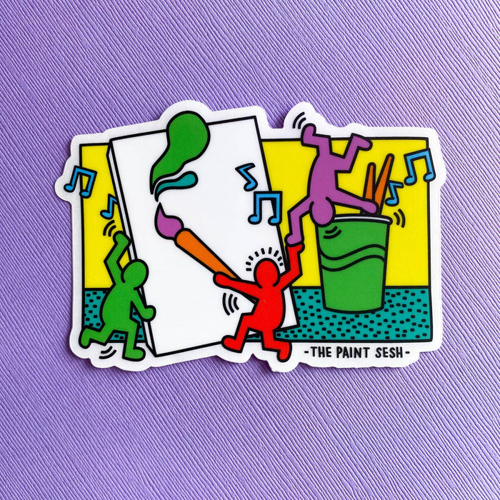Painting Painty Inspired by Keith Haring Sticker