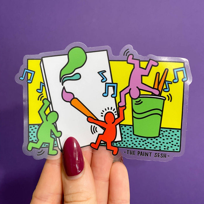 Painting Painty Inspired by Keith Haring Sticker