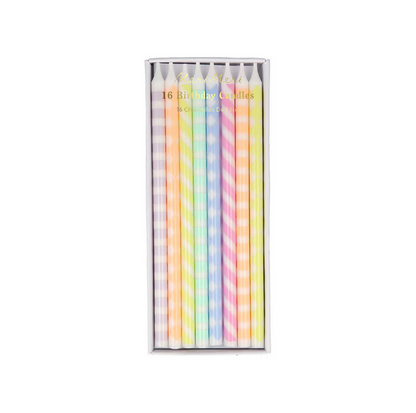 Pastel Patterned Candles